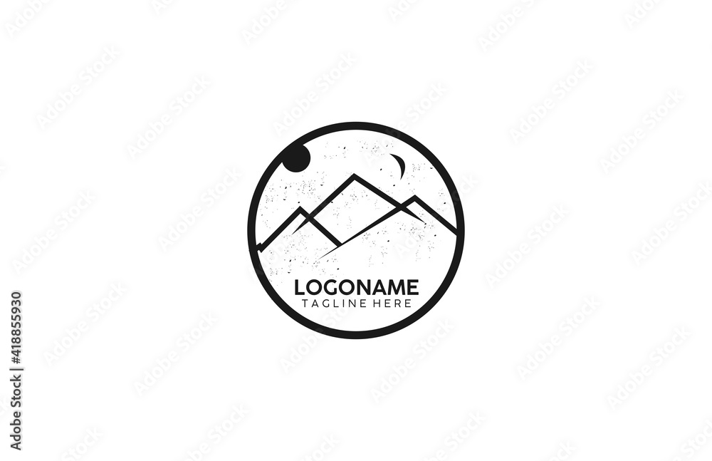 Logo Mountain in circle Logo Mountain in circle