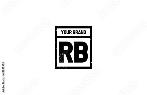 Logo Letter RB Grungy