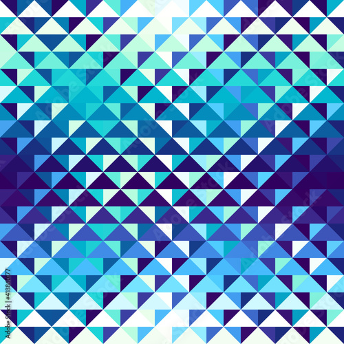 Seamless geometric abstract pattern in low poly style. Vector image.