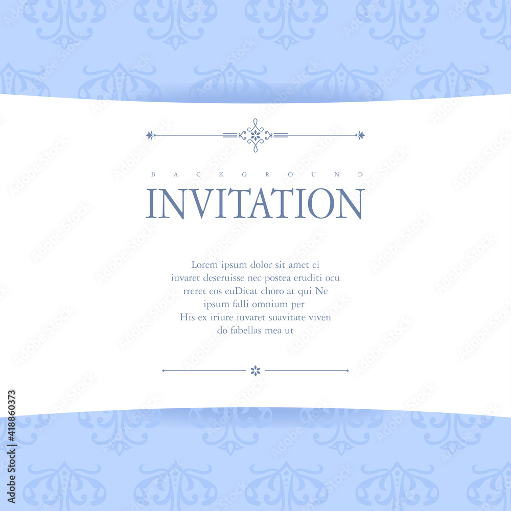 Highly utilized pattern invitation design Highly utilized pattern invitation design