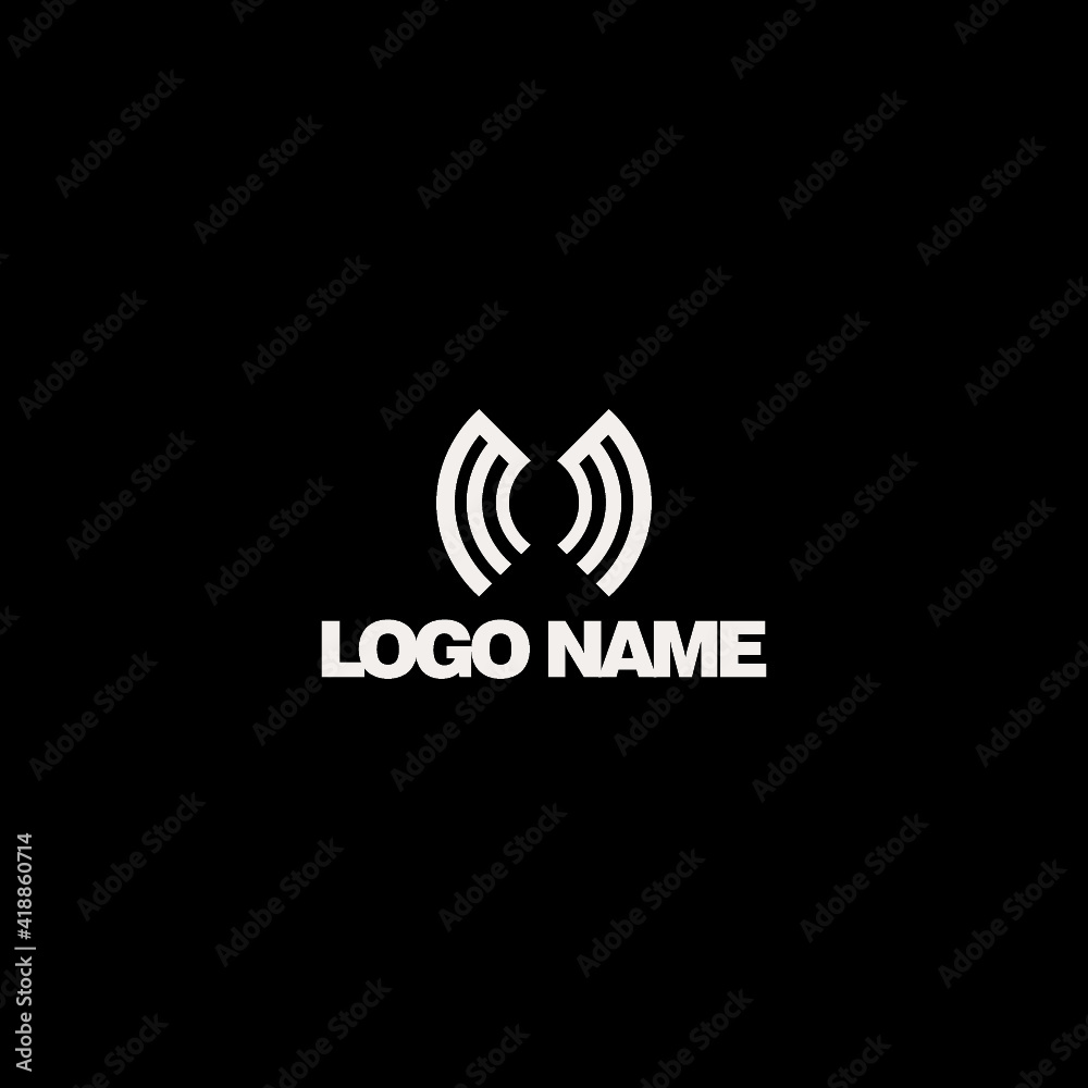 Obraz premium m m logo design