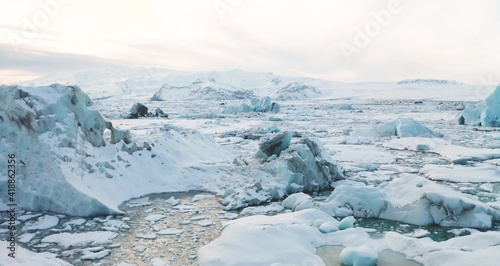 Glaciers and Mountains and Valleys of Iceland