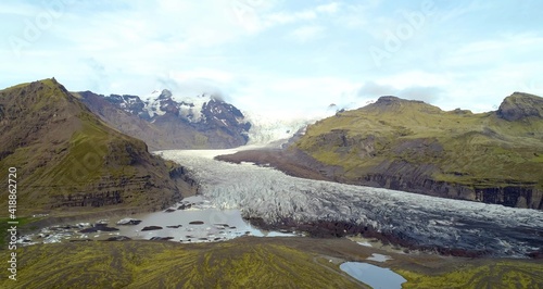 Glaciers and Mountains and Valleys of Iceland