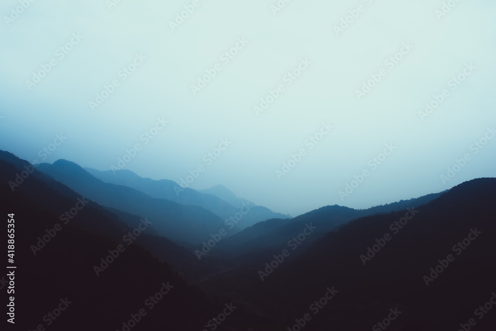 The Blue Rolling Hills of Bhimtal