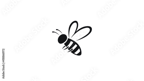 Creative Bee Insect Abstract Logo