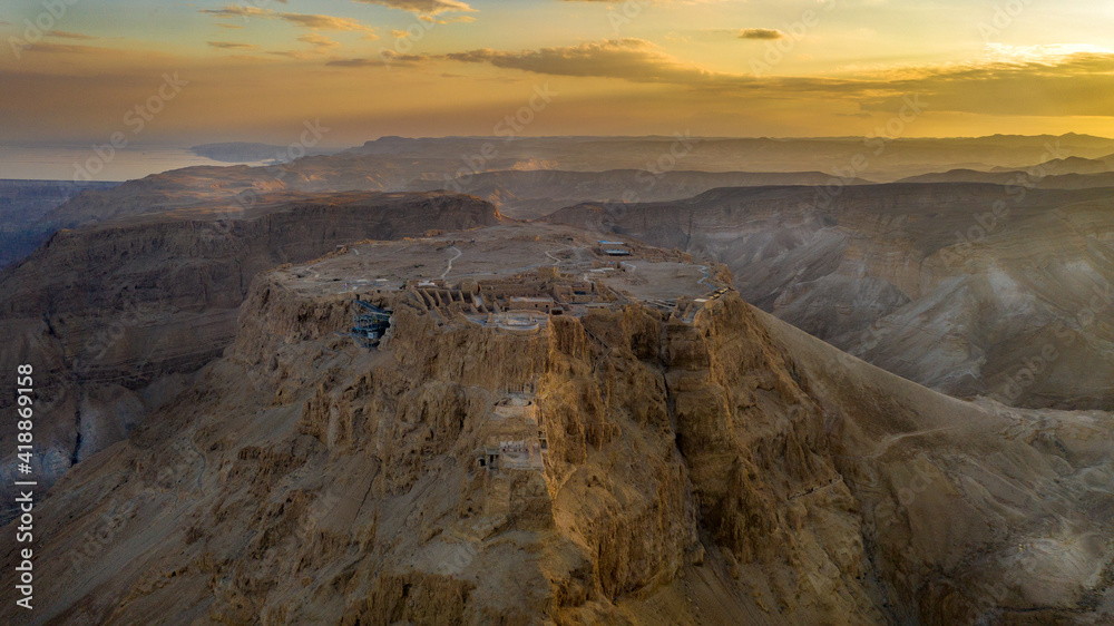 sunrise in Masada 