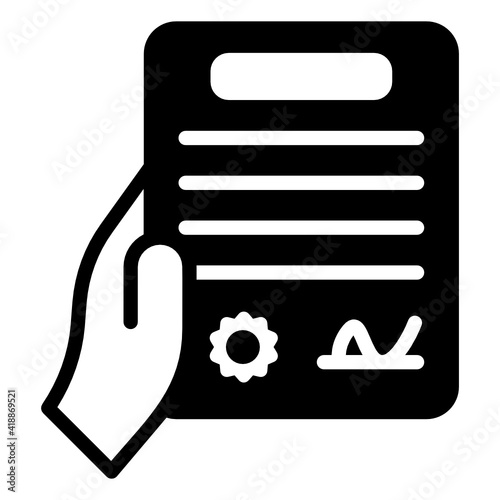 
A solid contract document in editable style

