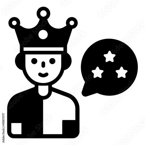 
Avatar wearing crown, privilege member icon

