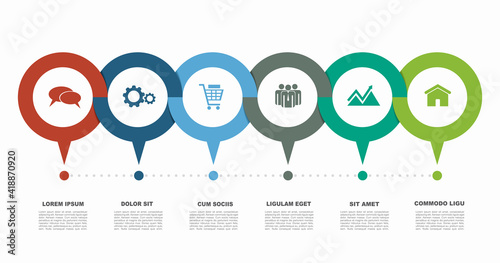 Infographic design template with place for your data. Vector illustration.