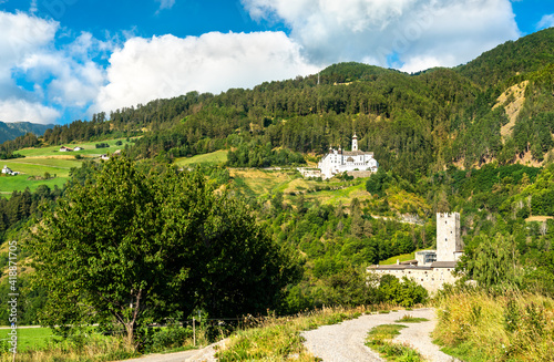 Furstenburg Castle and Marienberg Abbey in Burgeis - South Tyrol, Italy photo