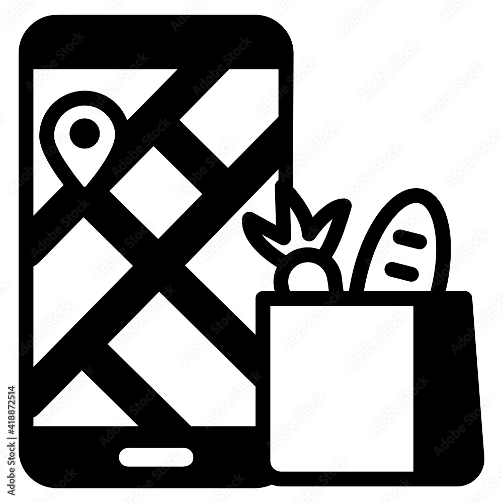 A glyph design icon of online consignment
A glyph design icon of online consignment