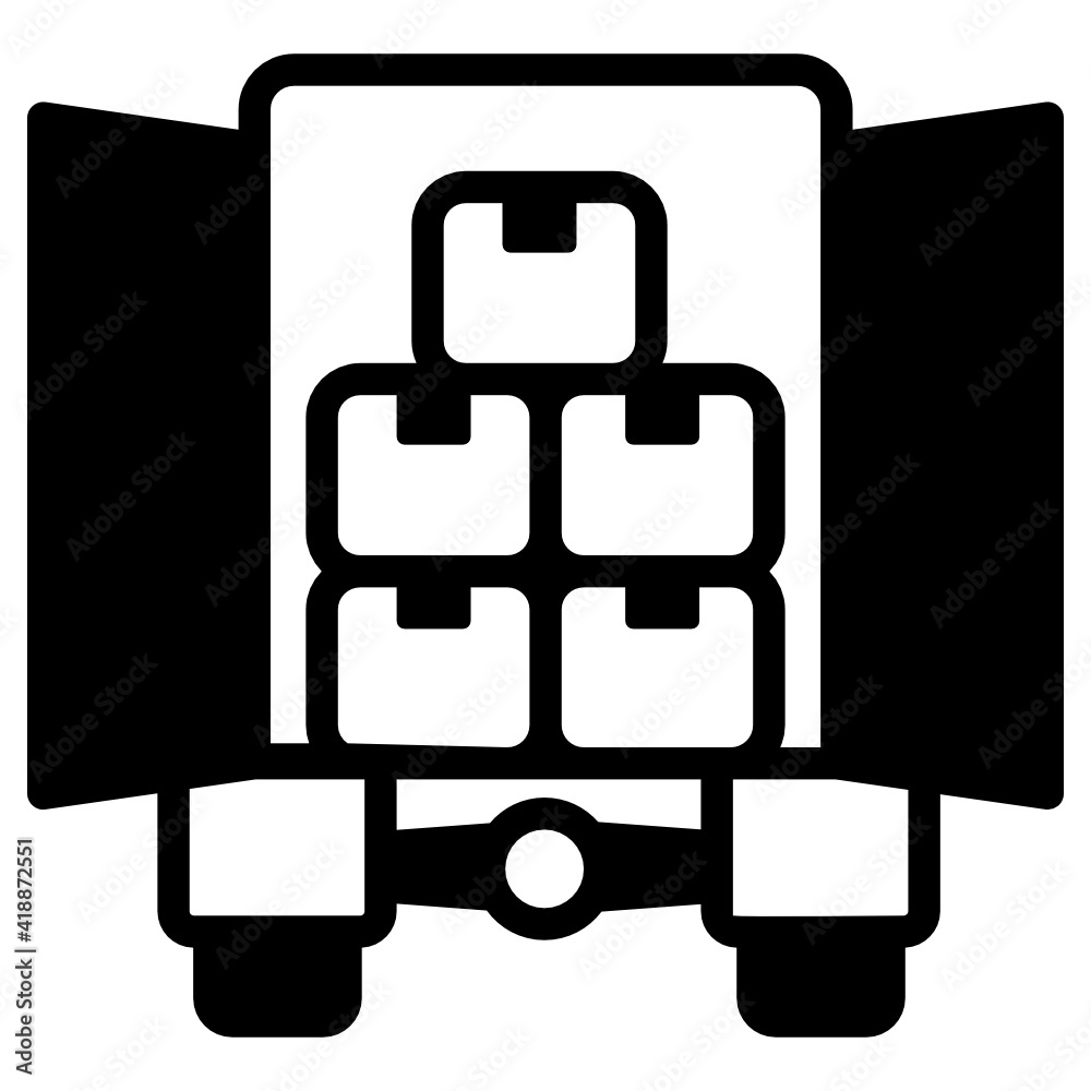 A solid design icon of delivery time
A solid design icon of delivery time