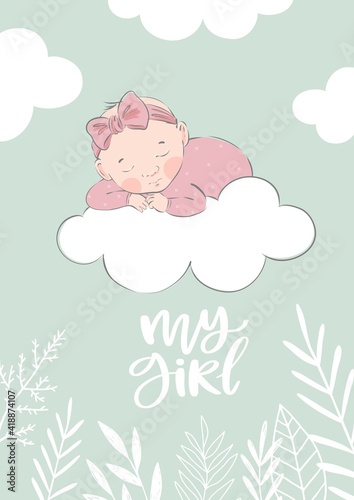 A young woman cooks at home in isolation and in quarantine and watches a cook’s video workshop online. Vector illustration - online cooking in a mobile device or tablet.