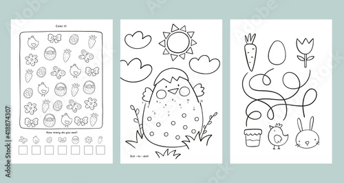 Photography Easter Coloring Pages Printable and worksheet