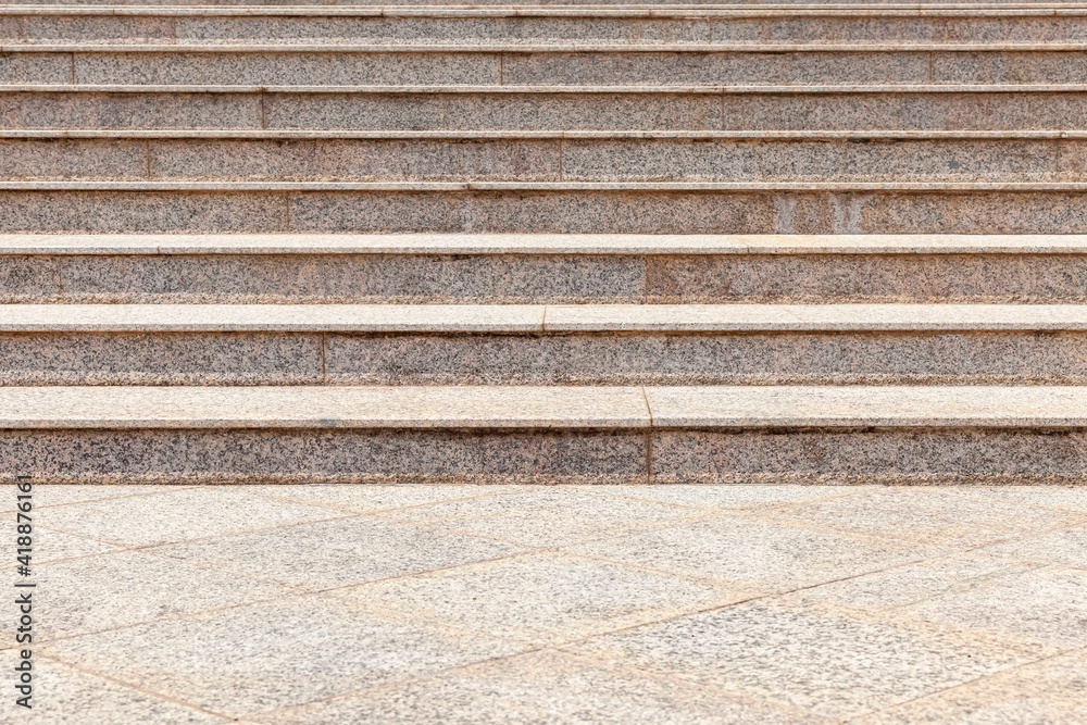 Exterior light brown sandstone stairs pattern and background