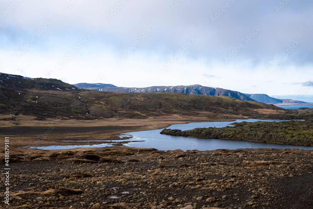 Lake Selvallavatn at the Selvellir valley on the Snæfellsnes peninsula in western Iceland. Lake Selvallavatn at the Selvellir valley on the Snæfellsnes peninsula in western Iceland.