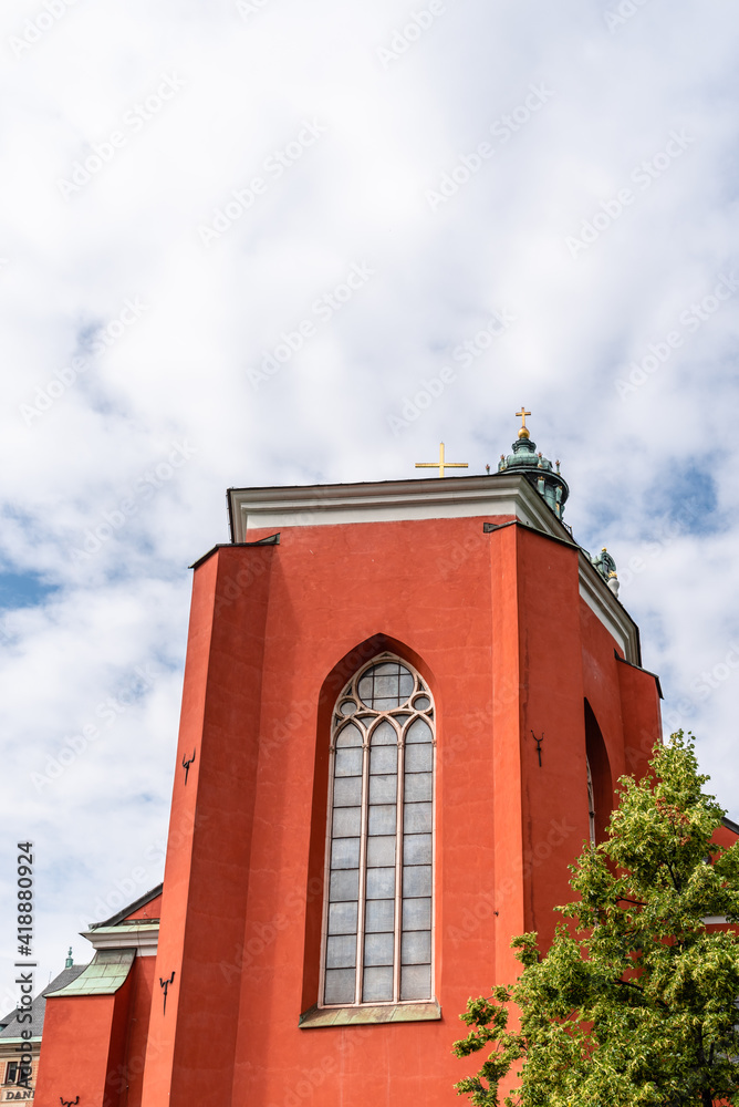 The church of St. Jacobs in Stockholm. Exterior view