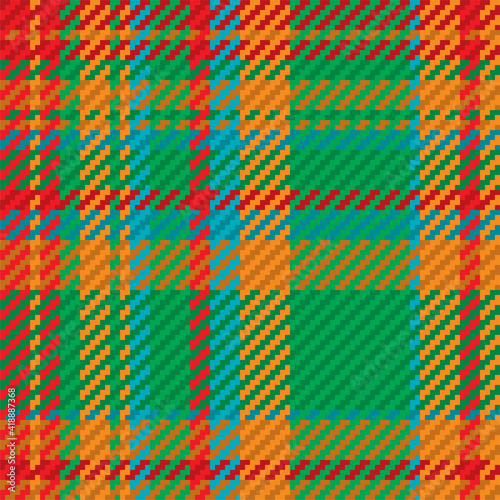 Seamless pattern of scottish tartan plaid. Repeatable background with check fabric texture. Vector backdrop striped textile print.