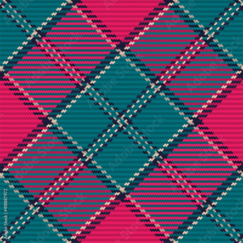 Seamless pattern of scottish tartan plaid. Repeatable background with check fabric texture. Vector backdrop striped textile print.