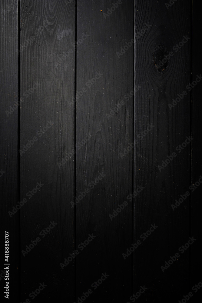 Black wooden background, black texture Black wooden background, black texture