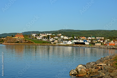 Quebec; Canada- june 25 2018 : small village of Sainte Anne des Monts photo