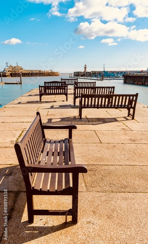 benches on the pier © Grahelli Photography