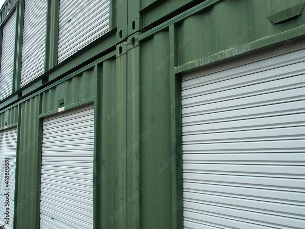 Fototapeta premium 貸し収納庫のトランクルーム風景