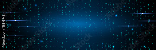 A stream of binary code on the screen. computer binary numbers