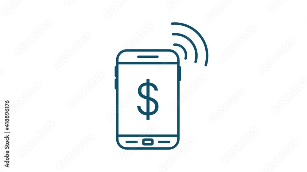 Money, finance, payments. Set outline web icon. Motion graphics. Money, finance, payments. Set outline web icon. Motion graphics.