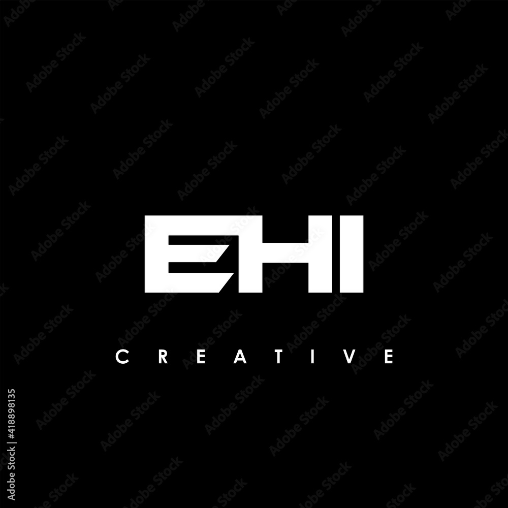 EHI Letter Initial Logo Design Template Vector Illustration