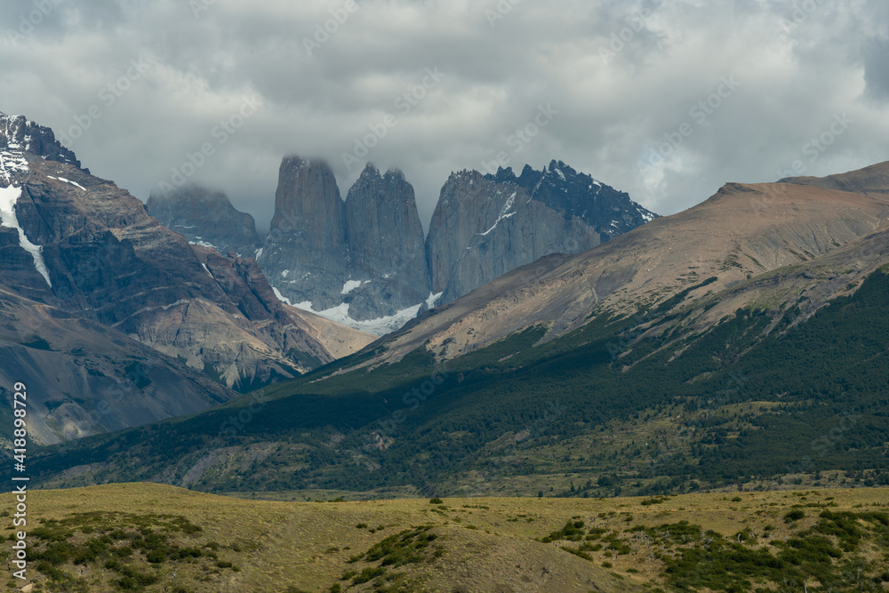Parque Nacional de Torres del Paine na Patagônia chilena. Um dos locais mais procurados para fotógrafos de paisagem.