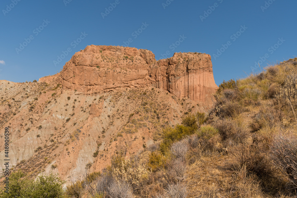 mountainous and eroded landscape in southern Spain mountainous and eroded landscape in southern Spain
