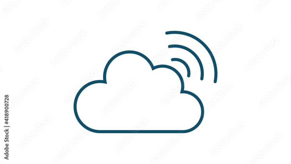 Web icon set. Business. Email icon. Video chat. Motion graphics.