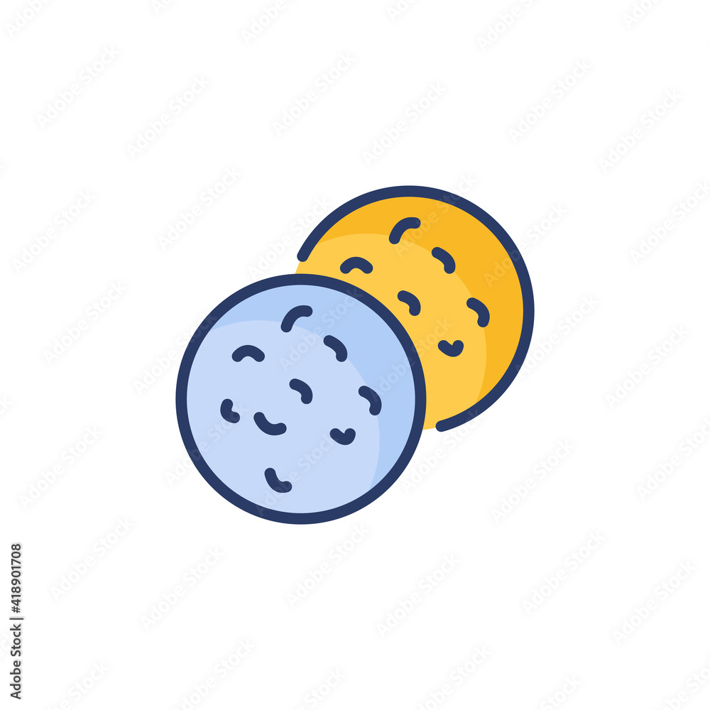 Fototapeta premium Biscuit icon in vector. Logotype