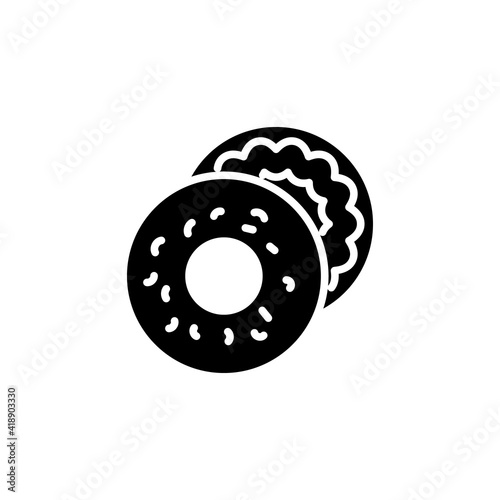 Bagel icon in vector. Logotype