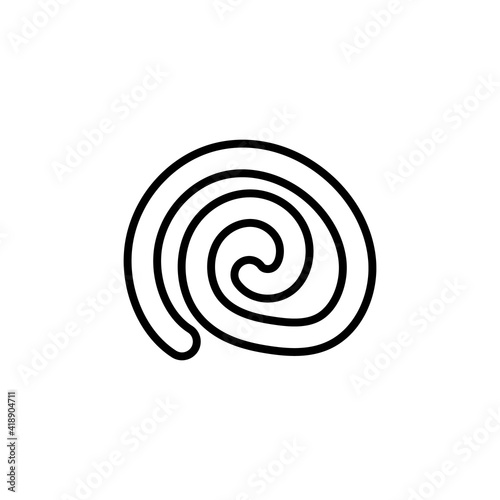 Mocha Roll icon in vector. Logotype