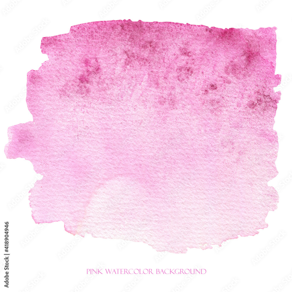Pink watercolor splash Abstract watercolour background Pink watercolor splash Abstract watercolour background