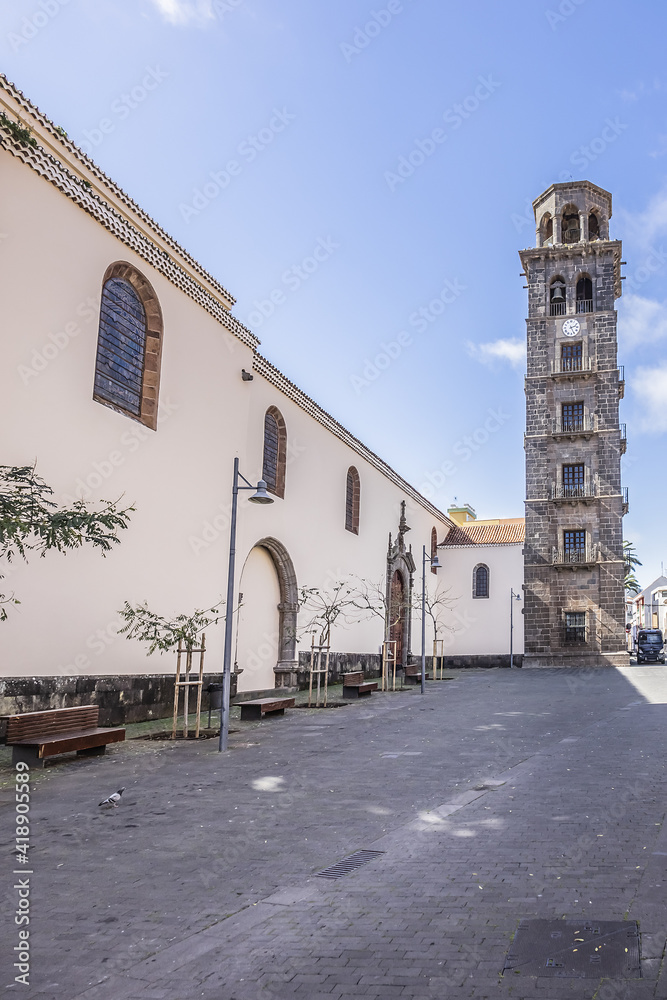 Roman Catholic Church of Immaculate Conception (Iglesia-Parroquia Matriz de Nuestra Senora de La Concepcion, 1511 ) in San Cristobal de La Laguna, Tenerife, Canary Islands, Spain.