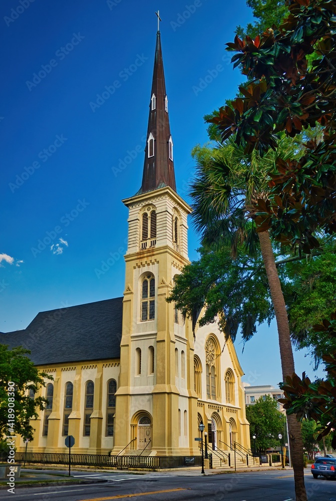 Citadel Square Baptist Church was the fourth Baptist church built in Charleston South Carolina. The church began as an outgrowth of the First Baptist Church when, in 1854
