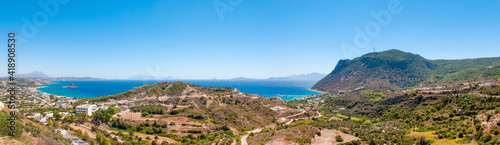 Landscape of the coast of the Agean Sea, Kos island, Greece