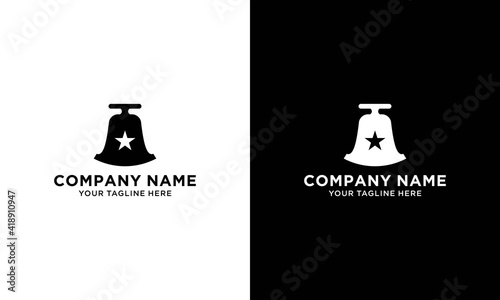 bell logo vector icon illustration