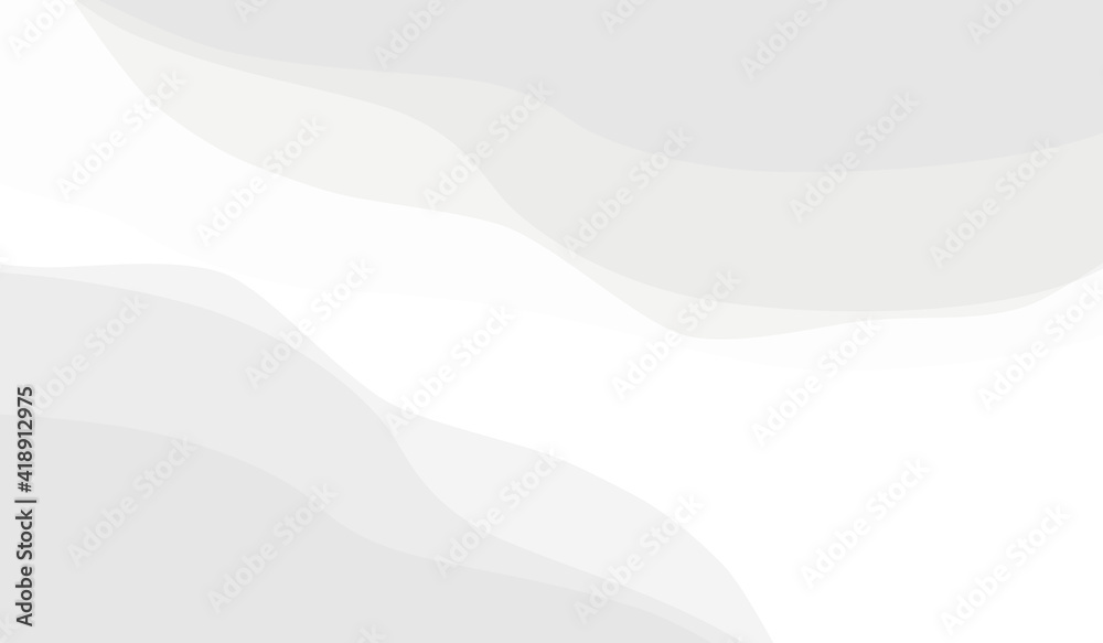 Naklejka premium Gray abstract wave gradient interior design White background