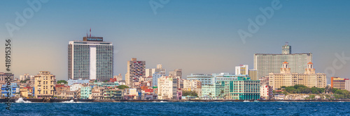 Colorful panoramic skyline of Havana, Cuba © Delphotostock