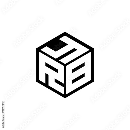 RBY letter logo design with white background in illustrator, cube logo, vector logo, modern alphabet font overlap style. calligraphy designs for logo, Poster, Invitation, etc.
