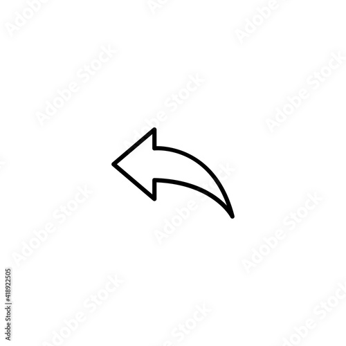 Free Download Back icon vector for web, computer and mobile app - GFXLoad