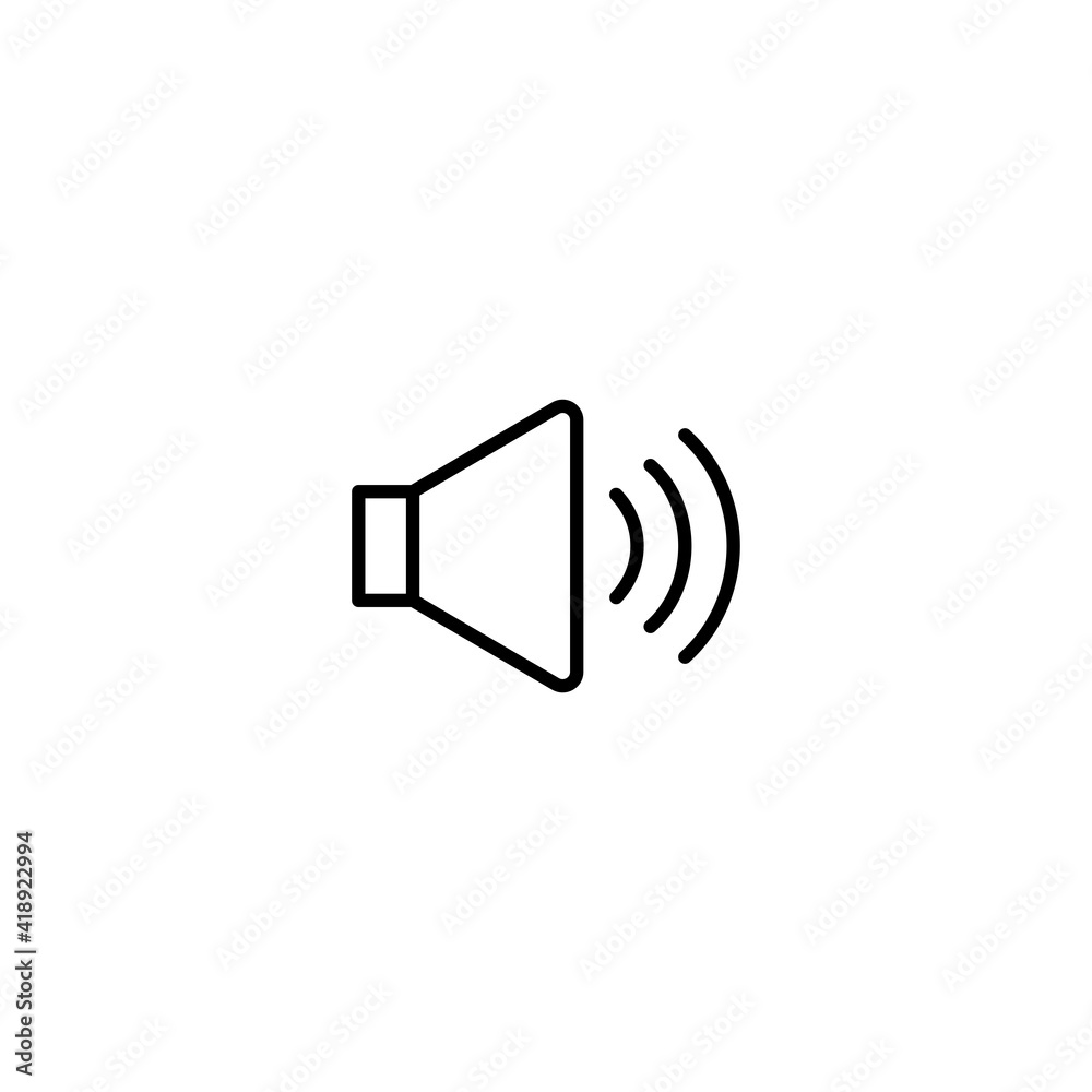 Speaker icon vector for web, computer and mobile app Speaker icon vector for web, computer and mobile app