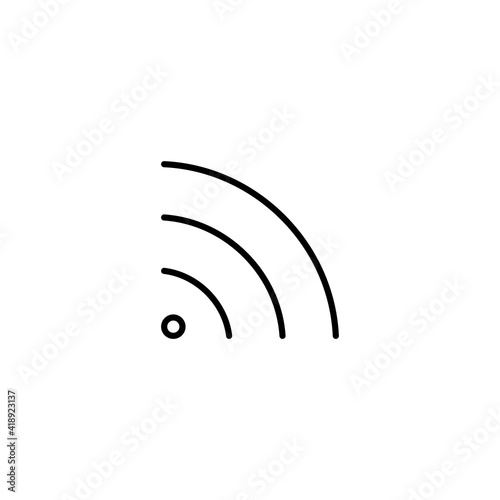 Wifi icon, wireless vector for web, computer and mobile app