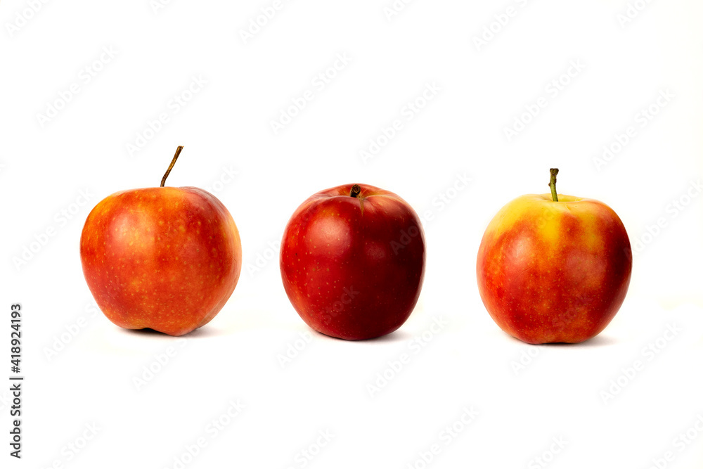 Apples on a white background for internet and eshop use Apples on a white background for internet and eshop use