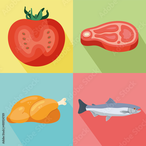 meat and tomato