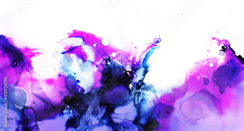 abstract fluid ink art painting